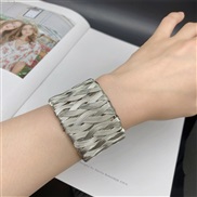 ( Silver)racelet Metal width bangle  occidental style exaggerating  width bracelet