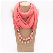 ( pink )Pearl Chiffon necklace woman spring Autumn and Winter fashion spring summer woman