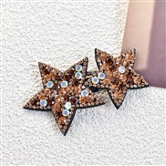 (opp) sweet diamond super Czech diamond Five-pointed star Korean style fashion temperament woman