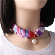 (26)Korea necklace Pearl scarves short style clavicle samll apparel fitting lady scarves