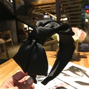 ( black) bow Headband woman Korean style Chiffon Cloth belt pure color Headband