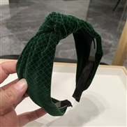 (  green)belt Headband width Headband Japan and Korea Autumn and Winter velvet brief all-Purpose high retro woman