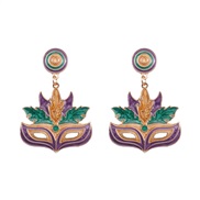 elements fashion personality all-Purpose Alloy enamel surface earring lady Earring