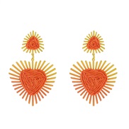 ( Orange)earrings Boh...
