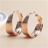 ( Rose Gold)occidental style fashion temperament Metal earrings exaggerating three-dimensional earrings earring gift ci