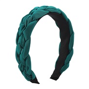 ( green)F pure color handmade weave twisted Headband  temperament width Cloth high Headband