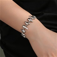 (BZ195 baik)E occidental style drop earrings bracelet necklace surface Metal woman Pearl set