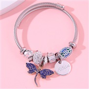 fashion  Metal all-PurposeDL concise personality woman bangle