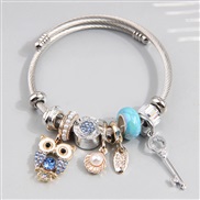 fashion conciseDL concise owl key pendant more elements accessories lady personality bangle