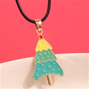 occidental style fashion concise christmas christmas tree personality woman necklace