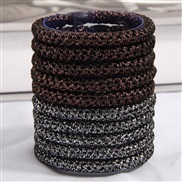 (10 ) high quality high elasticity head leather lady rope circle
