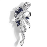 occidental style fashion concise flash diamond bow personality temperament man woman brooch