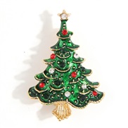 occidental style fashion concise color diamond christmas tree temperament man woman brooch