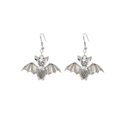 (YR3 44 1)occidental style  personality retro Metal bat shirt skull spider necklace earrings