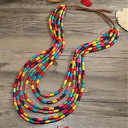 ( Color)occidental style multilayer beads long necklace woman Bohemia Africa customs sweater chain