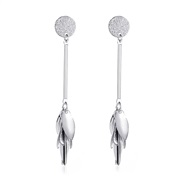 ( White K 8 66)occidental styleins wind long style tassel earrings woman fashion personality diamond chain earring Earr