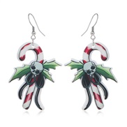 ((WEH3619) Color White k)occidental style christmas christmas tree samll Double surface earrings Earring