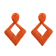 ( orange)autumn earrings occidental style exaggerating Earring woman Bohemia rhombus earring