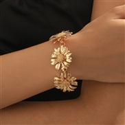 ( Gold)gold flowers sun flower temperament trend samll all-Purpose personality bracelet