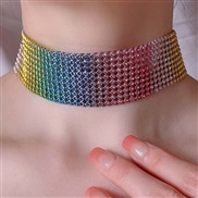 ( Color) diamond samll handmade all-Purpose temperament trend necklace