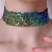 ( green) diamond samll handmade all-Purpose temperament trend necklace