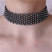 ( black) diamond samll handmade all-Purpose temperament trend necklace
