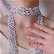 ( white) diamond samll handmade all-Purpose temperament trend necklace