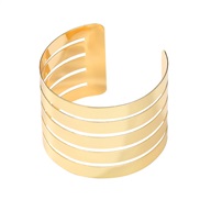 ( Gold)Autumn and Winter Alloy bangle exaggerating occidental style woman multilayer Metal punk wind