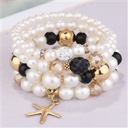 occidental style fashion concise multilayer Pearl accessories temperament woman bracelet
