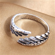 fashion retro wings personality opening ring