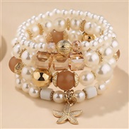 occidental style fashion concise multilayer Pearl accessories temperament woman bracelet