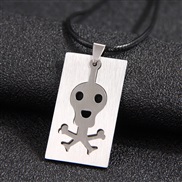 fashion skull stainless steel pendant man necklace