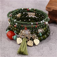 fashion noble wind love tassel all-Purpose beads multilayer lady bracelet