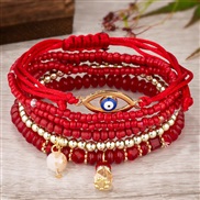 occidental style fashion Bohemia noble wind beads eyes accessories temperament multilayer woman bracelet