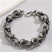 European and American fashion retro auspicious snake temperament men bracelet