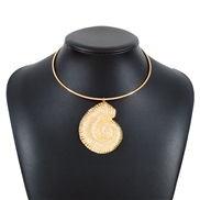 ( Gold)occidental style fashion exaggerating pendant Collar  retro wind three-dimensional pattern geometry necklace