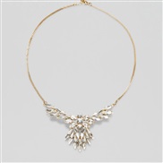 ( Gold) new exaggerating Rhinestone necklace  summer fashion fully-jewelled clavicle chain occidental style necklace