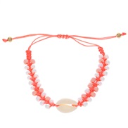 ( 4   DZ 723)occidental style Bohemia Double layer beads bracelet handmade weave Shells beads rope