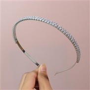 ( Silver)Korean style wind fully-jewelled brief temperament Headband