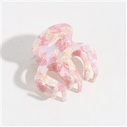 ( Pink)Korea fashion temperament ethylic acid color half high claw