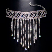 ( Silver)occidental style diamond tassel bracelet  fashion personality more hollow Round woman racelet