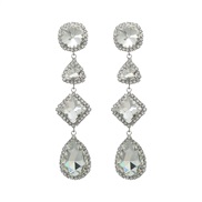( Silver)super claw chain earrings occidental style exaggerating Earring woman multilayer geometry earring brideearrings
