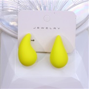 (yellow ) drop ear stud earrings brief fashion Acrylic earring woman
