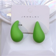 (green ) drop ear stud earrings brief fashion Acrylic earring woman