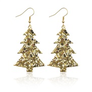 ( Gold1 348)christmas sequin christmas tree shape occidental style day