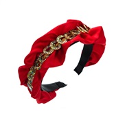 ( red)occidental style Cloth Headband woman new diamond Headband