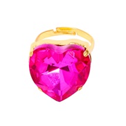 (7 725 HPK)ins wind Japan and Korea candy color ring love woman sweet heart-shaped color
