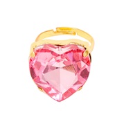 (7 725 LPK)ins wind Japan and Korea candy color ring love woman sweet heart-shaped color