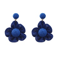 ( blue) earrings occidental style Earring woman weave elegant flowers earringearrings