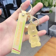 ( yellow crystal) style creative crystal key buckle lovers day gift bag bag samll pendant